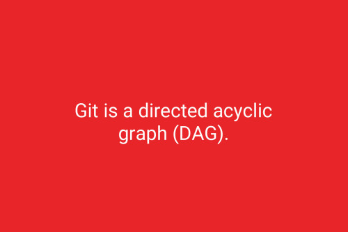 Git is a directed acyclic graph (DAG).